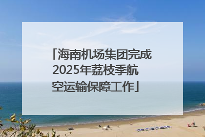 海南机场集团完成2025年荔枝季航空运输保障工作