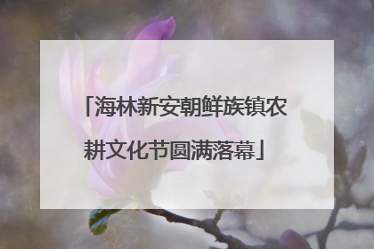 海林新安朝鲜族镇农耕文化节圆满落幕