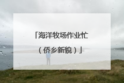 海洋牧场作业忙（侨乡新貌）