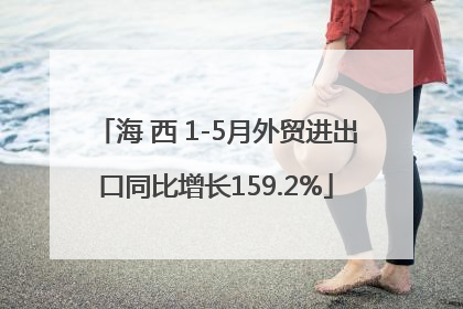 海 西 1-5月外贸进出口同比增长159.2%