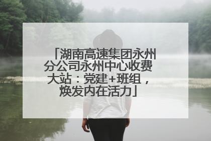 湖南高速集团永州分公司永州中心收费大站：党建+班组，焕发内在活力