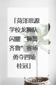 菏泽思源学校龙狮队闪耀“狮舞齐鲁”赛场 勇夺四项桂冠
