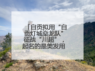 自贡拟用“自贡灯城燊龙队”征战“川超”，起名的是美发用品店销售员