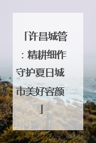 许昌城管：精耕细作守护夏日城市美好容颜