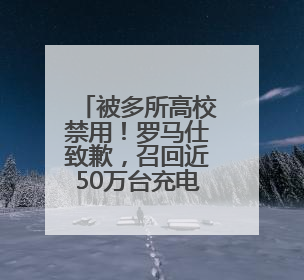 被多所高校禁用！罗马仕致歉，召回近50万台充电宝