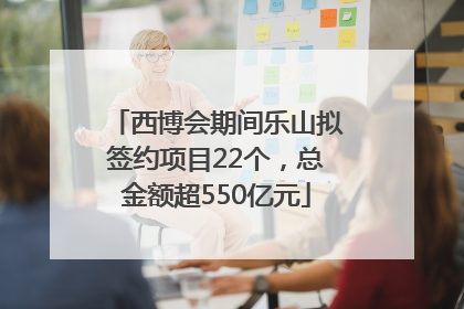 西博会期间乐山拟签约项目22个，总金额超550亿元