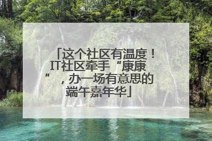 这个社区有温度！IT社区牵手“康康”，办一场有意思的端午嘉年华