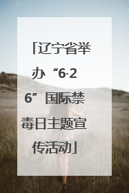 辽宁省举办“6·26”国际禁毒日主题宣传活动