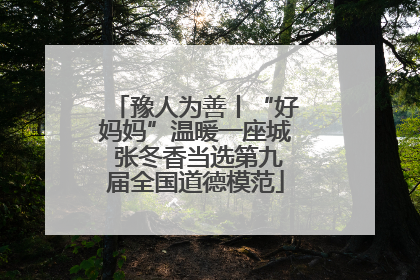 豫人为善丨“好妈妈”温暖一座城 张冬香当选第九届全国道德模范