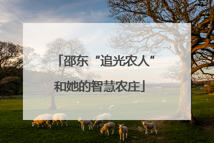 邵东“追光农人”和她的智慧农庄