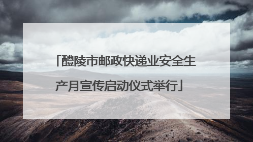 醴陵市邮政快递业安全生产月宣传启动仪式举行