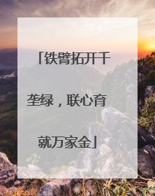 铁臂拓开千垄绿，联心育就万家金