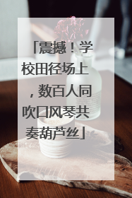 震撼！学校田径场上，数百人同吹口风琴共奏葫芦丝