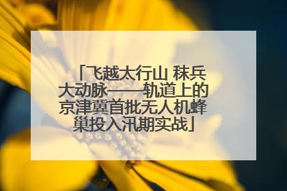 飞越太行山 秣兵大动脉——轨道上的京津冀首批无人机蜂巢投入汛期实战