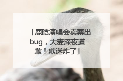 鹿晗演唱会卖票出bug，大麦深夜道歉！歌迷炸了