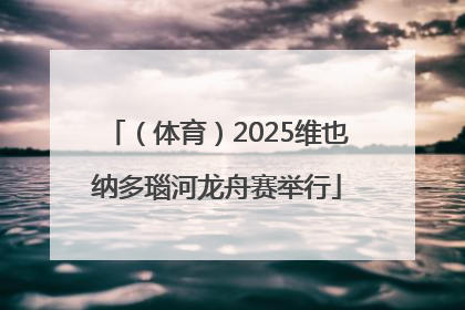 （体育）2025维也纳多瑙河龙舟赛举行