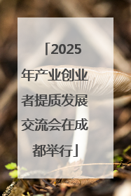2025年产业创业者提质发展交流会在成都举行