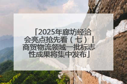 2025年廊坊经洽会亮点抢先看（七）丨商贸物流领域一批标志性成果将集中发布