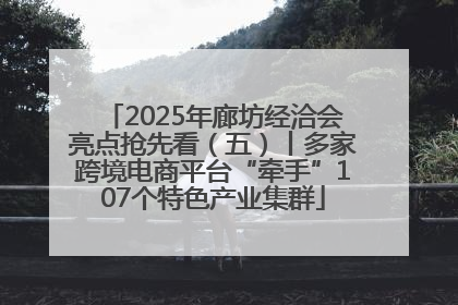 2025年廊坊经洽会亮点抢先看（五）丨多家跨境电商平台“牵手”107个特色产业集群