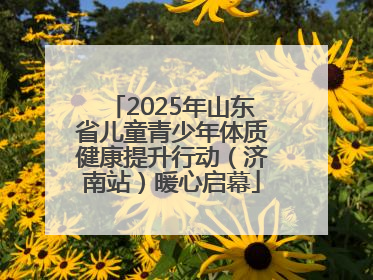2025年山东省儿童青少年体质健康提升行动（济南站）暖心启幕