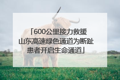 600公里接力救援 山东高速绿色通道为断趾患者开启生命通道